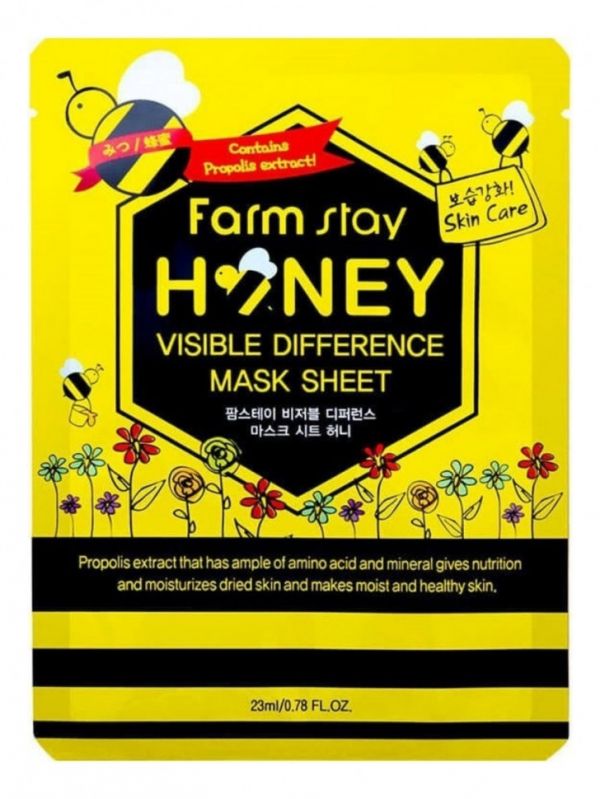 FarmStay Visible Difference Mask Sheet Honey 23ml